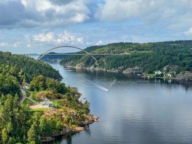 Landschaft zwischen Stroemstad und Fredrikstad