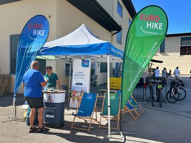 Outdoor Stand auf Veranstaltung