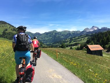 Cycling in the mountains