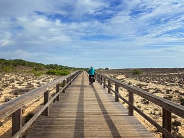 On the wooden walkway to Faro