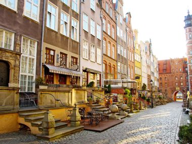 Mariacka Street with its historic houses in Gdansk