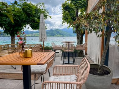 Terrace of the restaurant ‘Das Attersee’