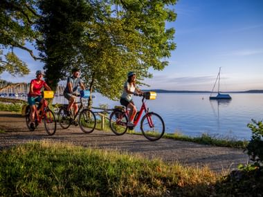 Radfahrer am Starnberger See