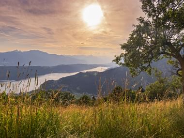 Panorama in Döbriach in Carinthia