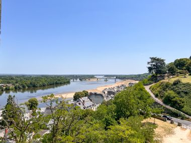 Loire riverbank in Saumur