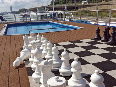 Sun deck of the MS Carissima