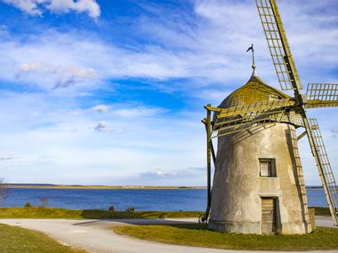 Wind mill on the island of Gotland