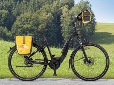 Eurobike e-bike rental from Velo de Ville with mid-mounted motor