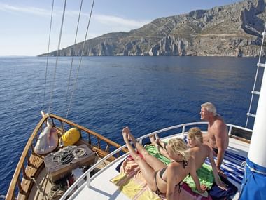 Deck der MS Aneta