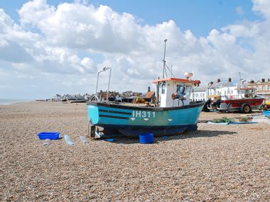 Fishing boats on the beach at Aldeburgh