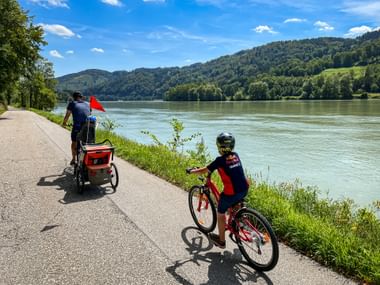 Donauradweg Familienreise Neustift