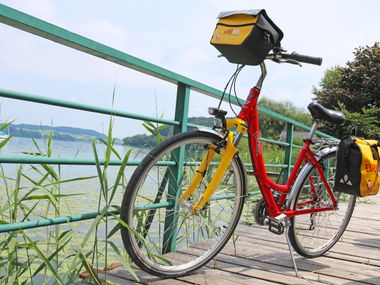 Eurobike Fahrrad in Froschperspektive