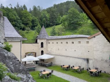 Inner courtyard of Landeck Castle