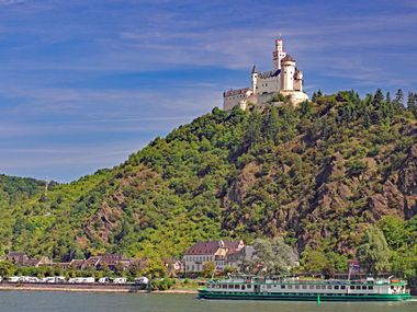 Marksburg Castle in Braubach on the Rhine
