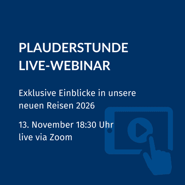 Ankündigung Live-Webinar: Neue Radreisen 2026