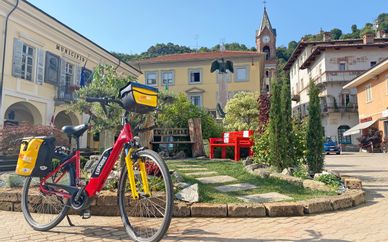 Radlerpause in Cavour