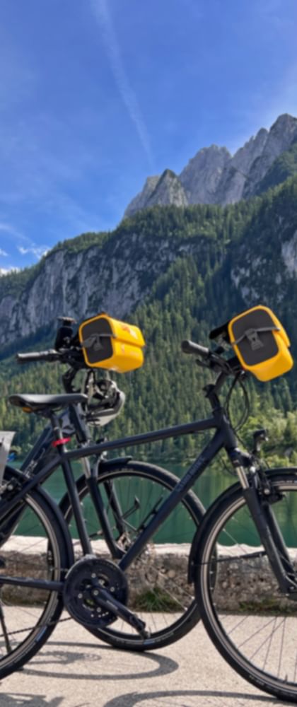 Radstopp am Gosausee