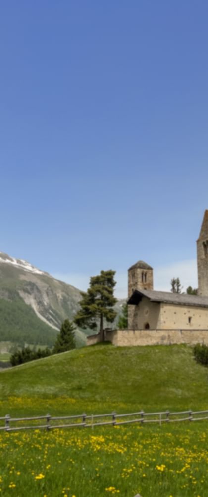 The church of San Gian near Celerina