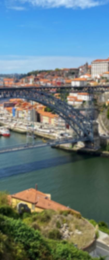 Blick auf die Pont Luis und die Altstadt von Porto