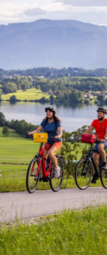 Radfahrer am Riegsee