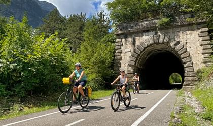 Familienradweg von Tarvis nach Udine durch Tunnel
