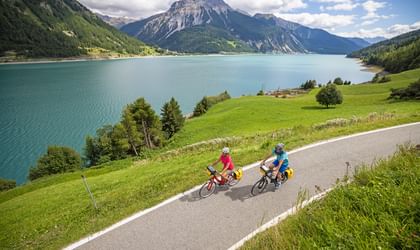 panoramic view Lake Resia