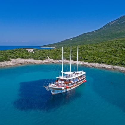 MS Sveti Vid in a bay