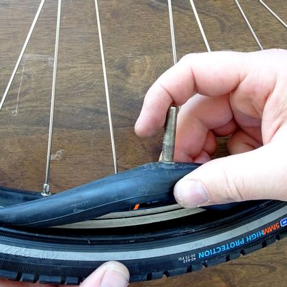Pull the inner tube out of the tyre
