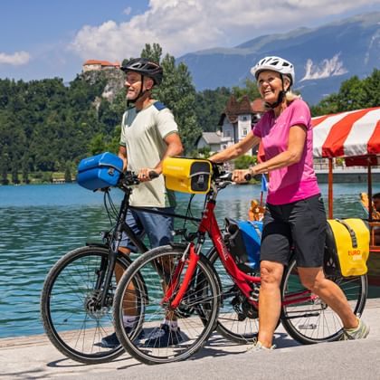 Radler am Bledersee