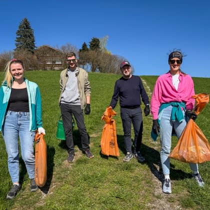 Müllsammelaktion für eine saubere Umwelt
