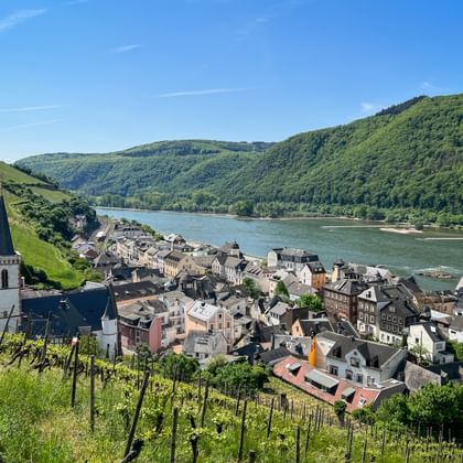 View over the Rhine at Kaub