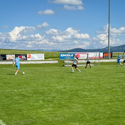 Eurofighter at the football tournament in Schleedorf