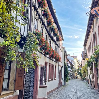 One of the alleyways of Neustadt an der Weinstraße