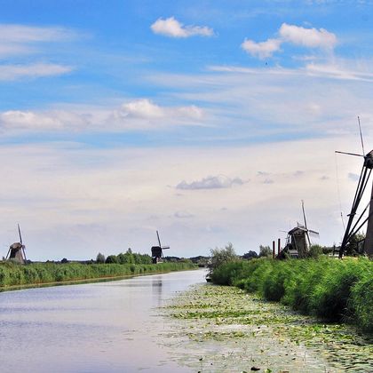 Windmills on the river