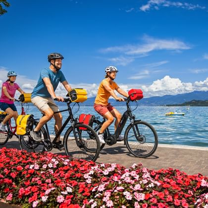 3 Radfahrer in Bardolino