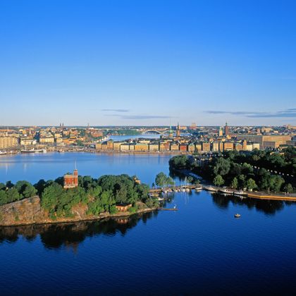 Panoramablick auf Stockholm