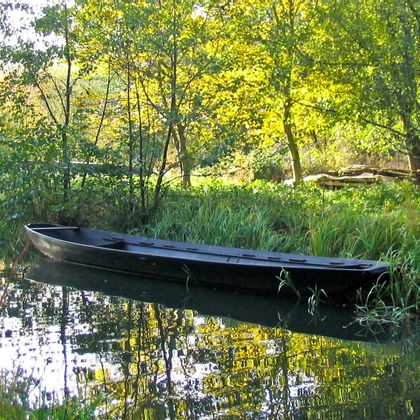 Kleines Boot im Spreewald