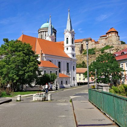 View of the castle of Esztergom