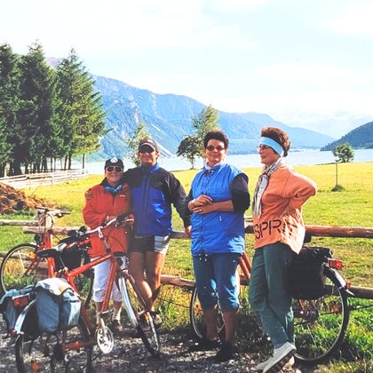 Eurobike guests on the Ten Lakes Tour in the 90s