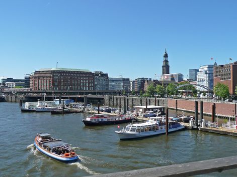 Blick auf Hamburg Speicherstadt