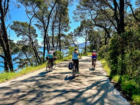 Radfahrer in Kroatien