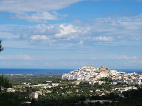 Aussicht Ostuni Panorama