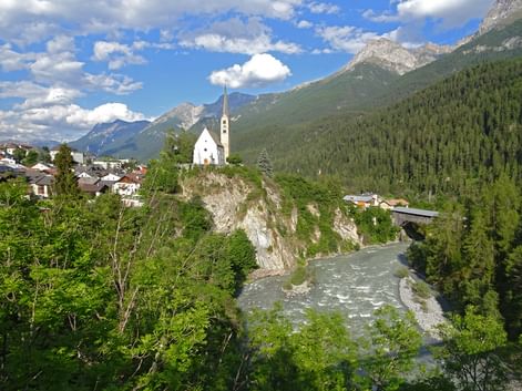 Blick auf Scuol
