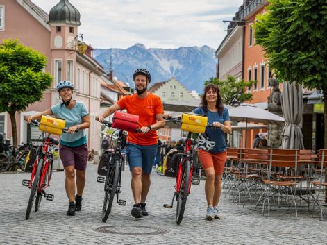 Radfahrer in Murnau