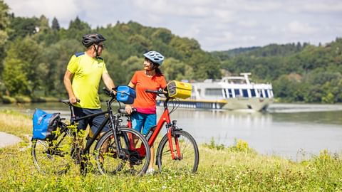 Break at the danube Cyclepath