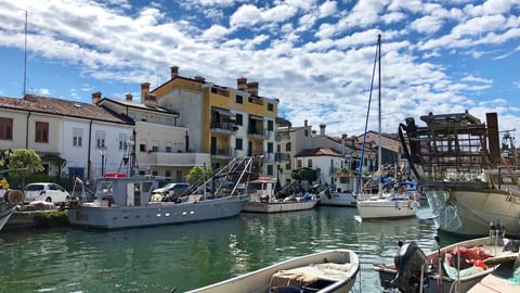 Boats in the port of Grado