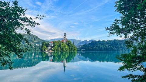 Kirche Insel in Bled