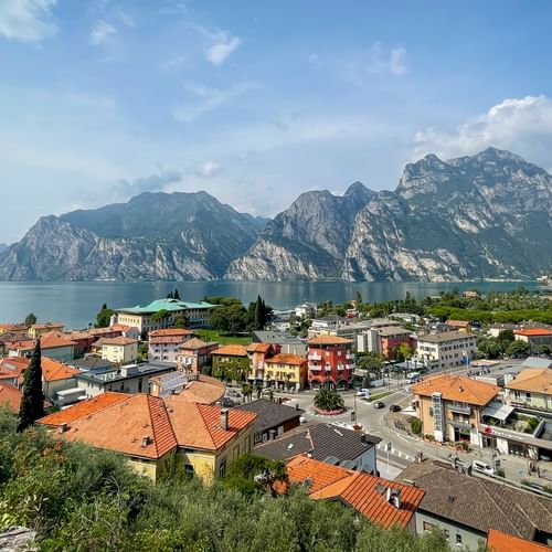 Blick auf den Gardasee in Riva