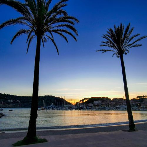 Sunset at the beach in Majorca