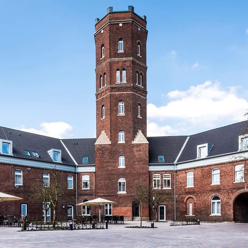Innenhof des Hotel Alexianer am Wasserturm